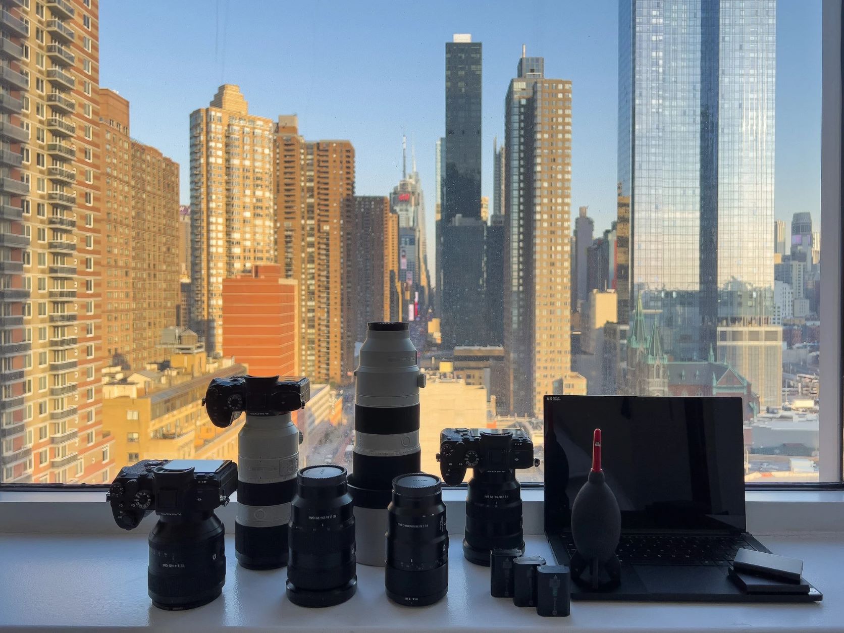 El kit para llevar de un fotógrafo de viajes