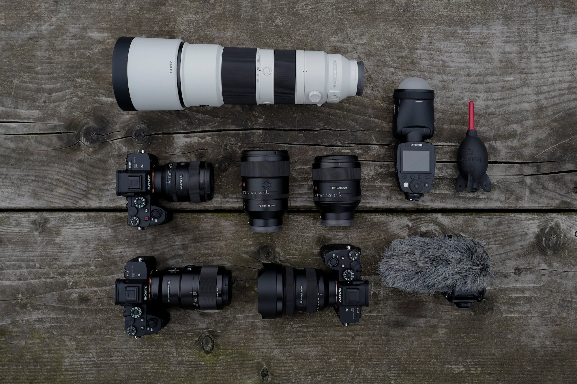 El kit de un fotógrafo para viajes, retratos, videos y más